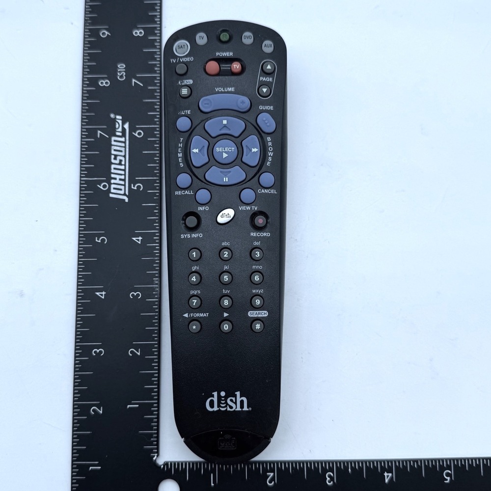 Dish Network IR/UHF PRO 4.4 Remote Control 199704 Black Made in‎ Mexico